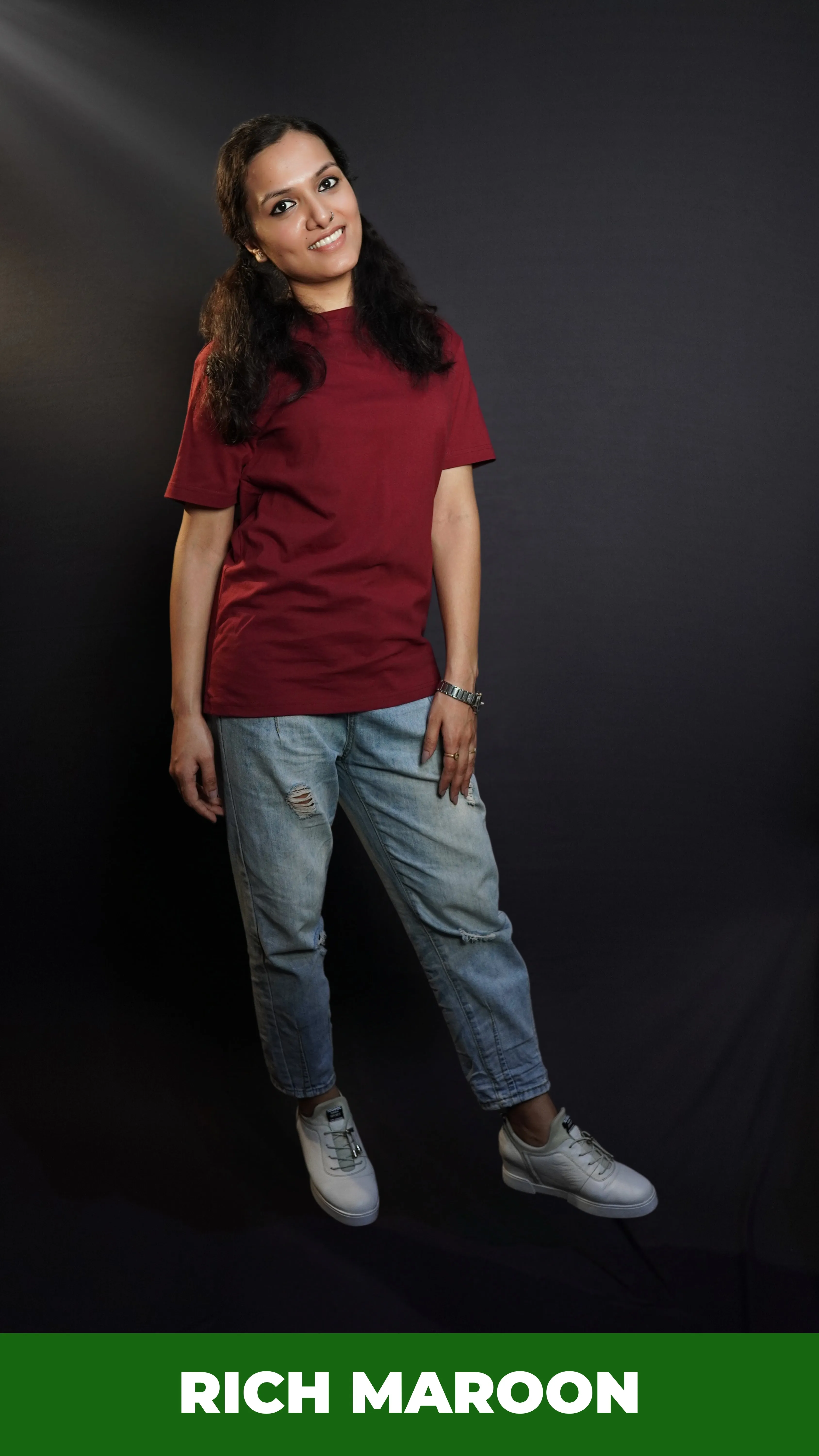 Unisex Rich Maroon T shirt