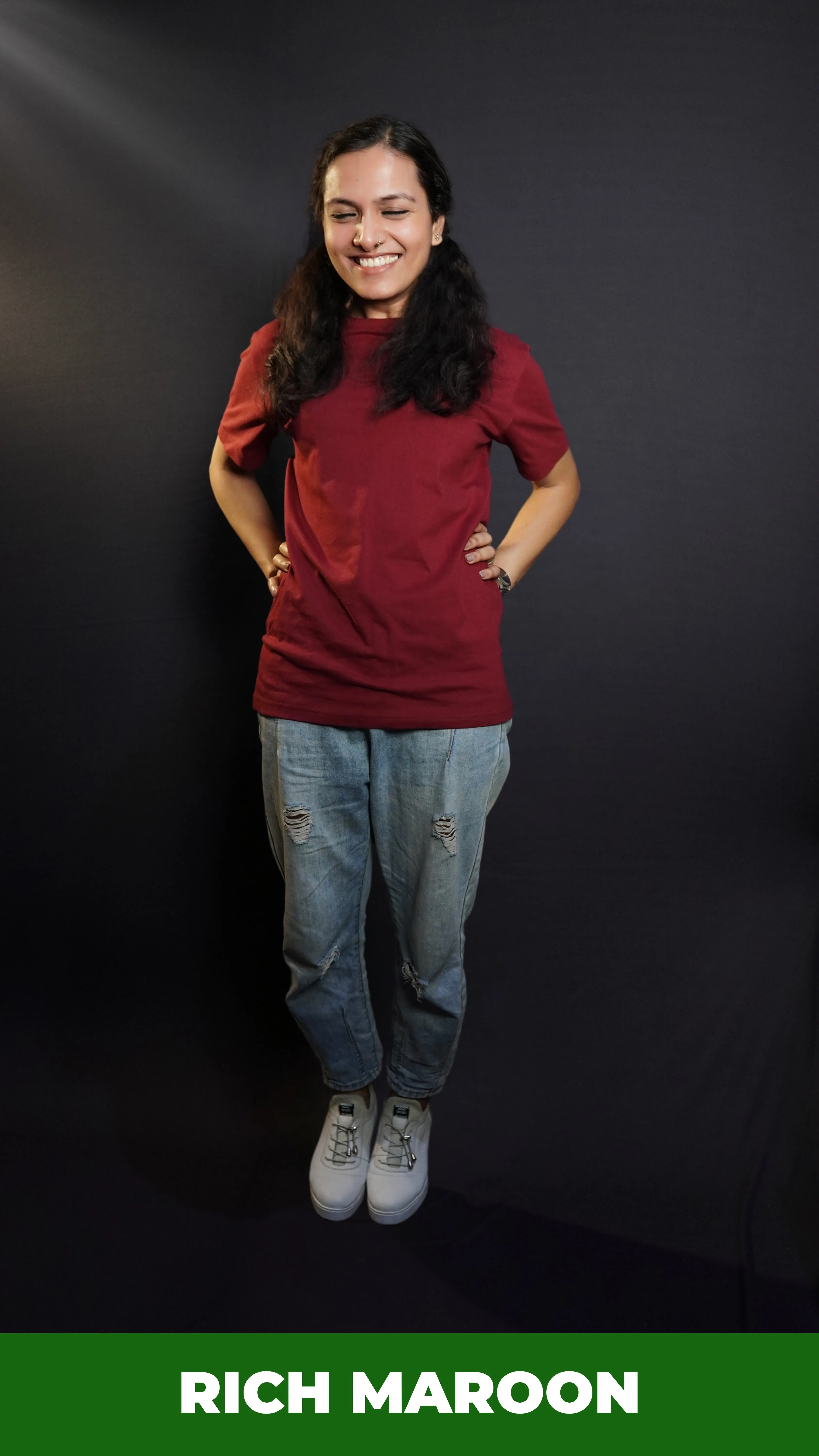 Unisex Rich Maroon T shirt