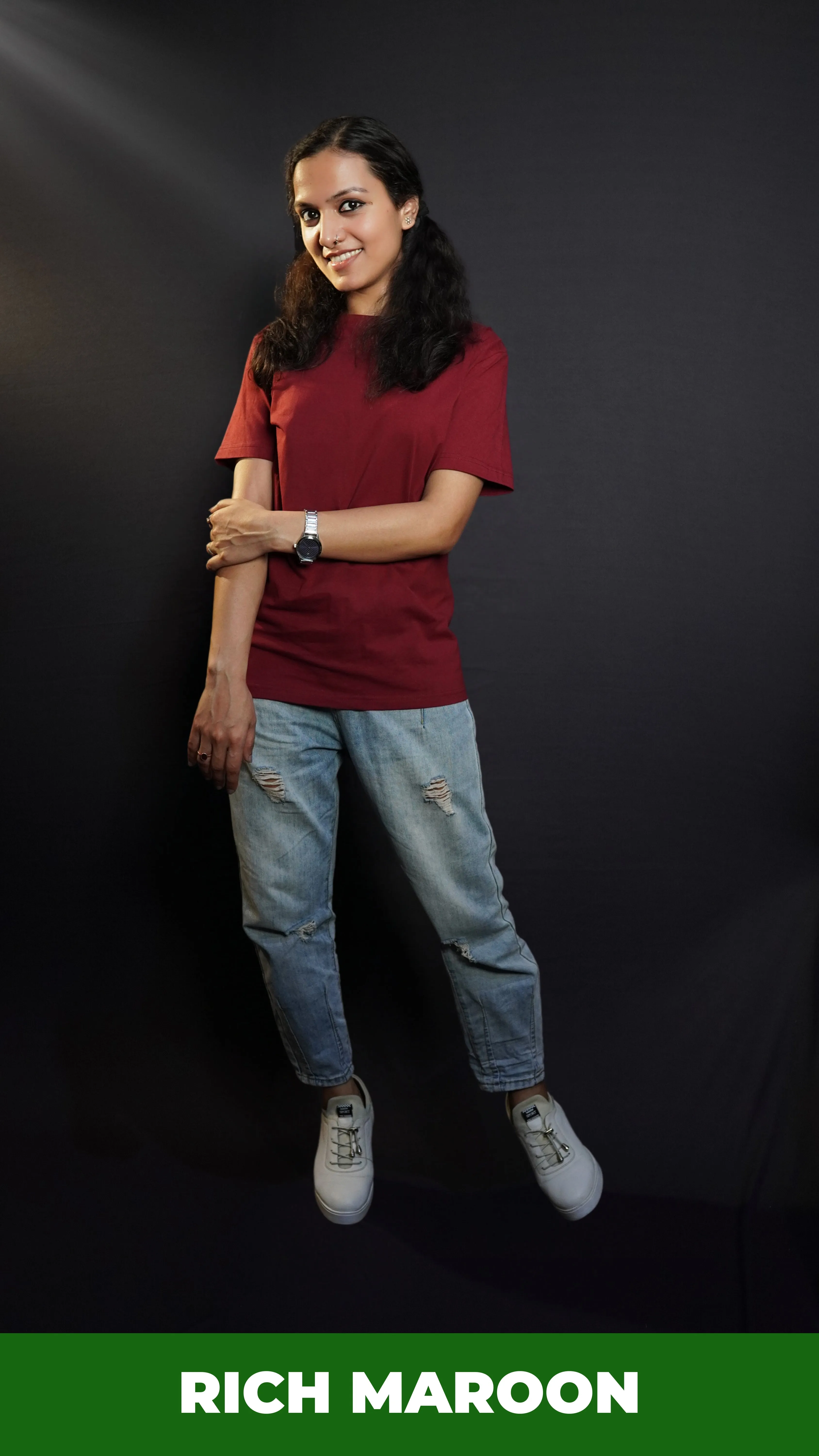 Unisex Rich Maroon T shirt