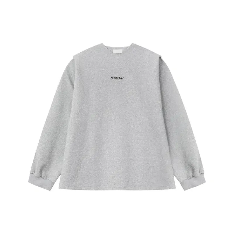 V-neck Letter Print Long Sleeve Pullover