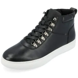 Vance Co. Men's Ortiz Tru Comfort Foam Lace-up High-top Sneaker - Black, Size: