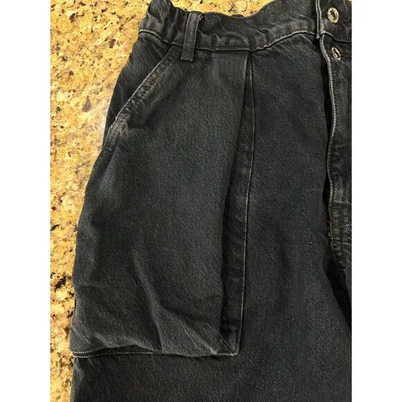 We the Free People Marx Slouchy Cargo Wide Leg Y2K Grunge Black Jeans Women’s 26