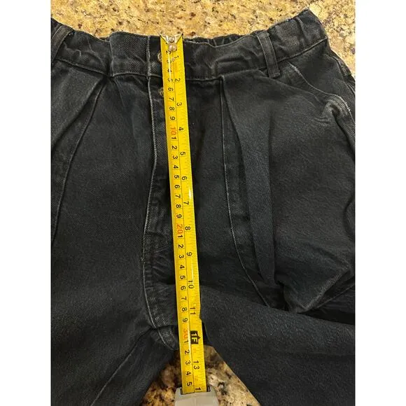 We the Free People Marx Slouchy Cargo Wide Leg Y2K Grunge Black Jeans Women’s 26