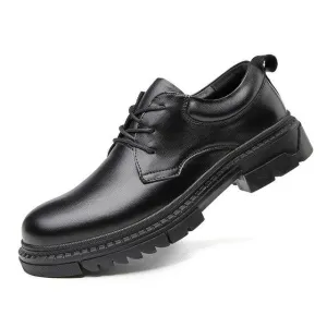 West Louis™ Derby Leather Shoes Comfortable Low Formal