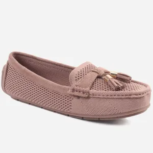 Women "ANEY" Faux Fur Suede Moccasins