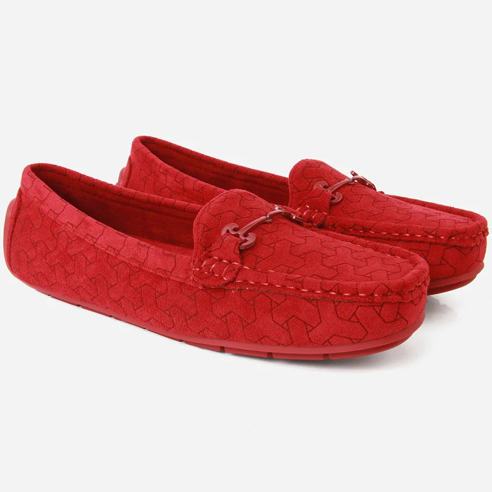 Women "TEMY" Faux Soft Suede Fur Lined Moccasins