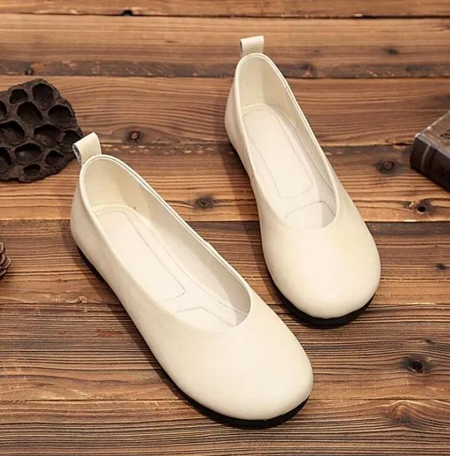 Women Real Leather Shoes Moccasins Mother Loafers