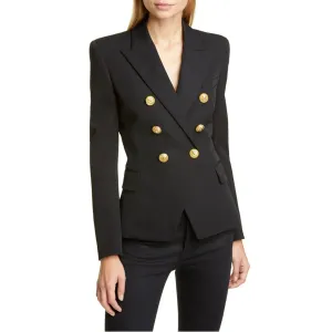 Women'S Autumn And Winter Suit Fashionable Short Double Breasted Jacket Cute Womens Temperament Elegantsolid Color Coats