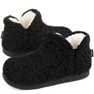 Women's Fuzzy Bootie Slippers with Memory Foam