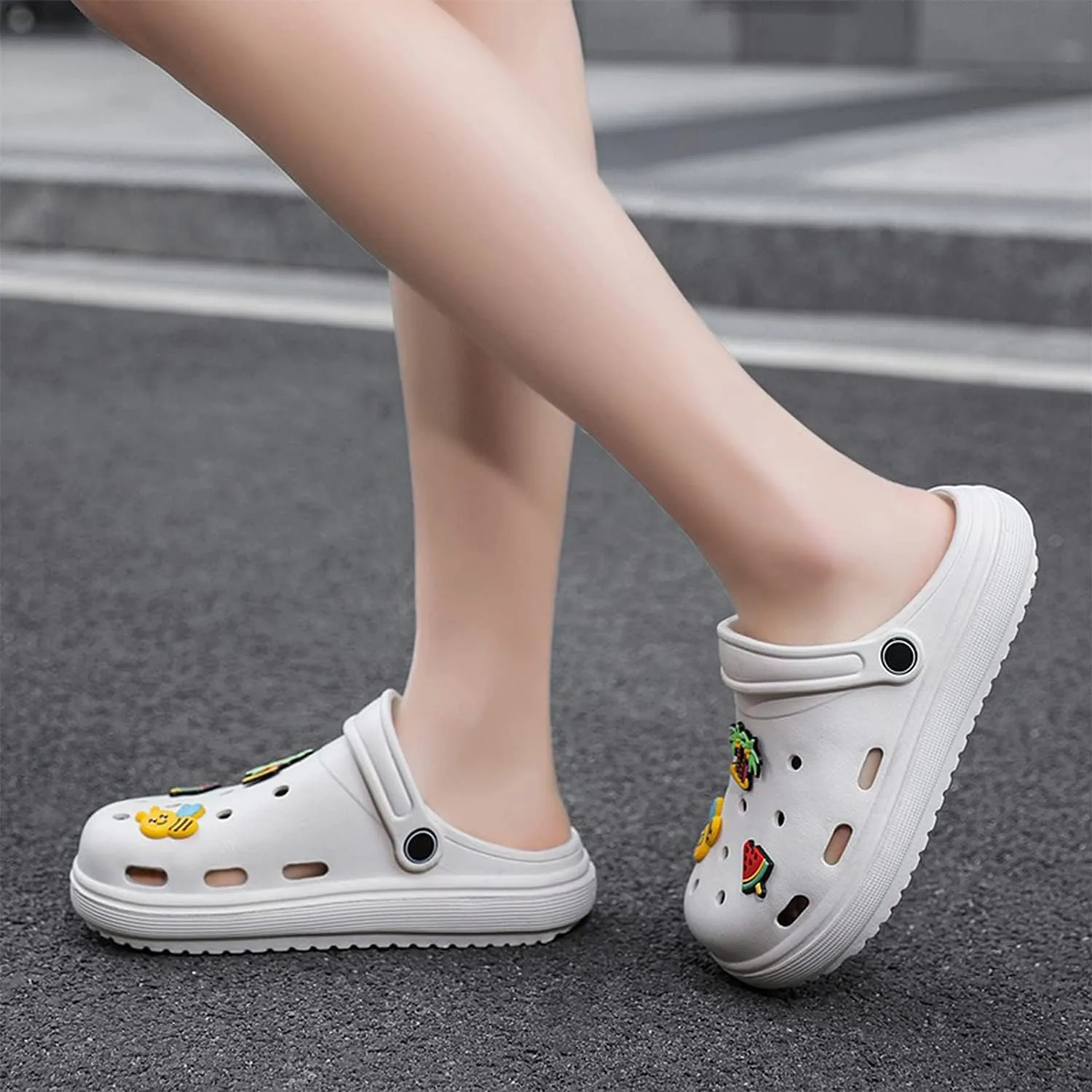 Women'S Garden Shoes Summer Lightweight Clogs Sandals Non Slip Slides Shower Slippers Indoor Outdoor