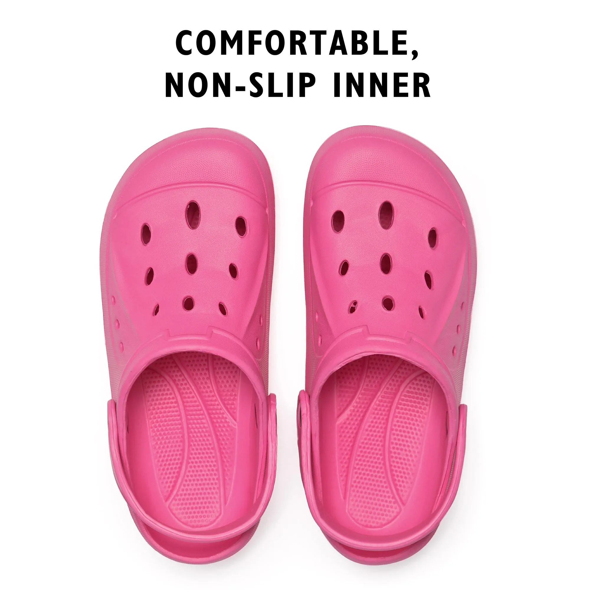 Womens Hot Pink Clogs