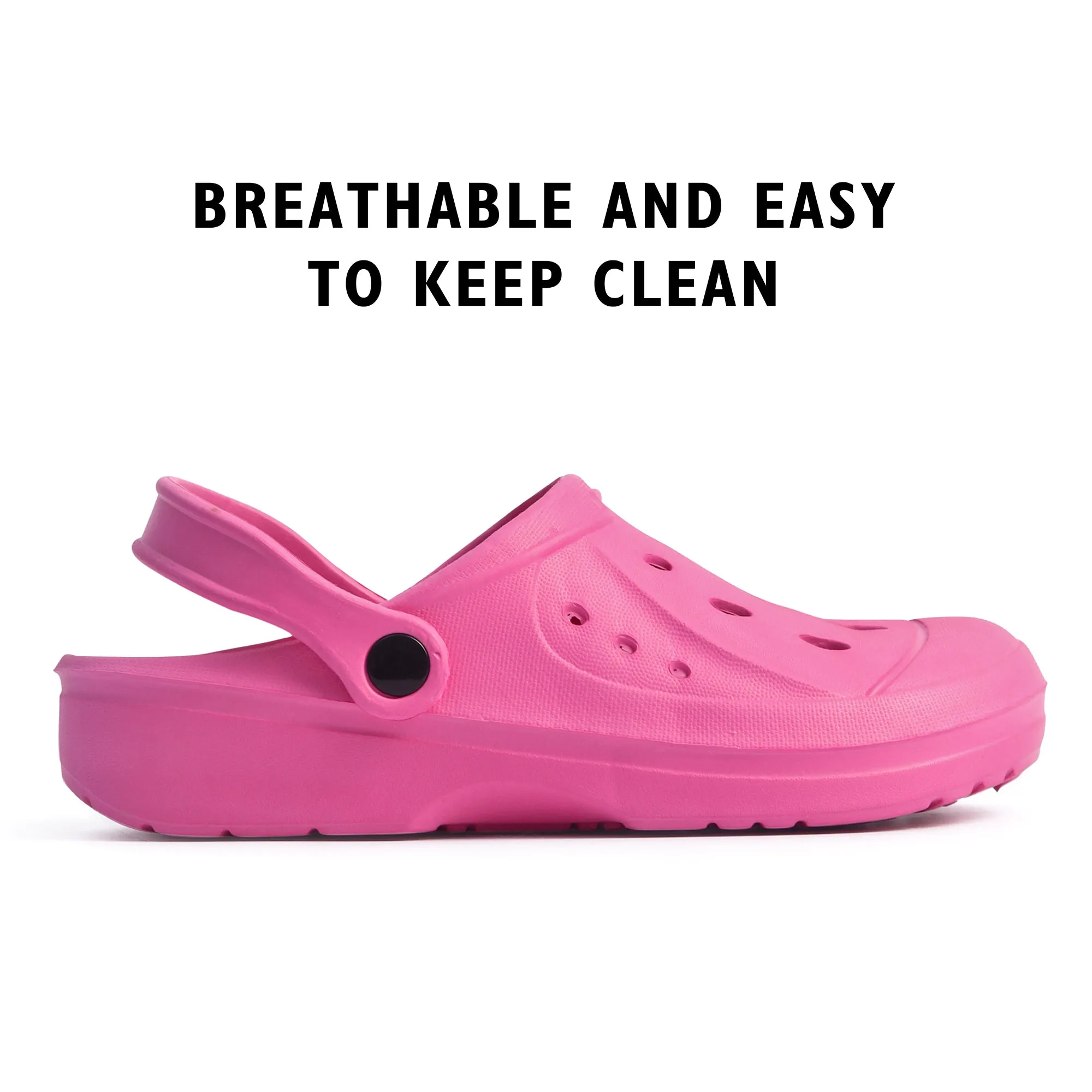 Womens Hot Pink Clogs