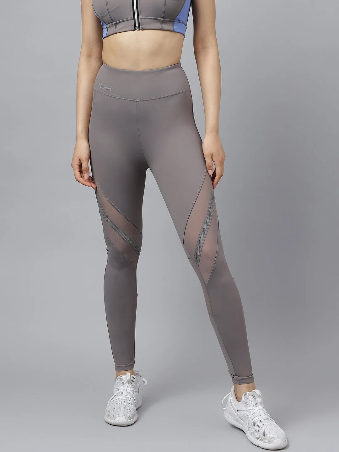 Women's mesh panel training tights