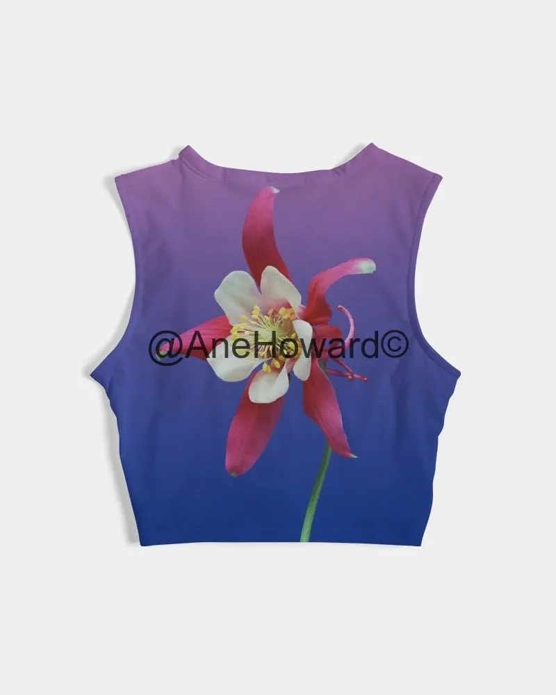 Women's Twist-Front Tank One Flower