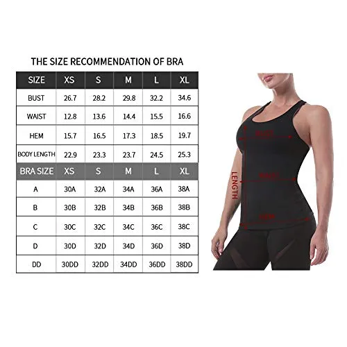 Women’s Yoga Tops Activewear Workout Shirts Sports Racerback Strappy Tank Tops with Built-in Support Bra Purplish Red