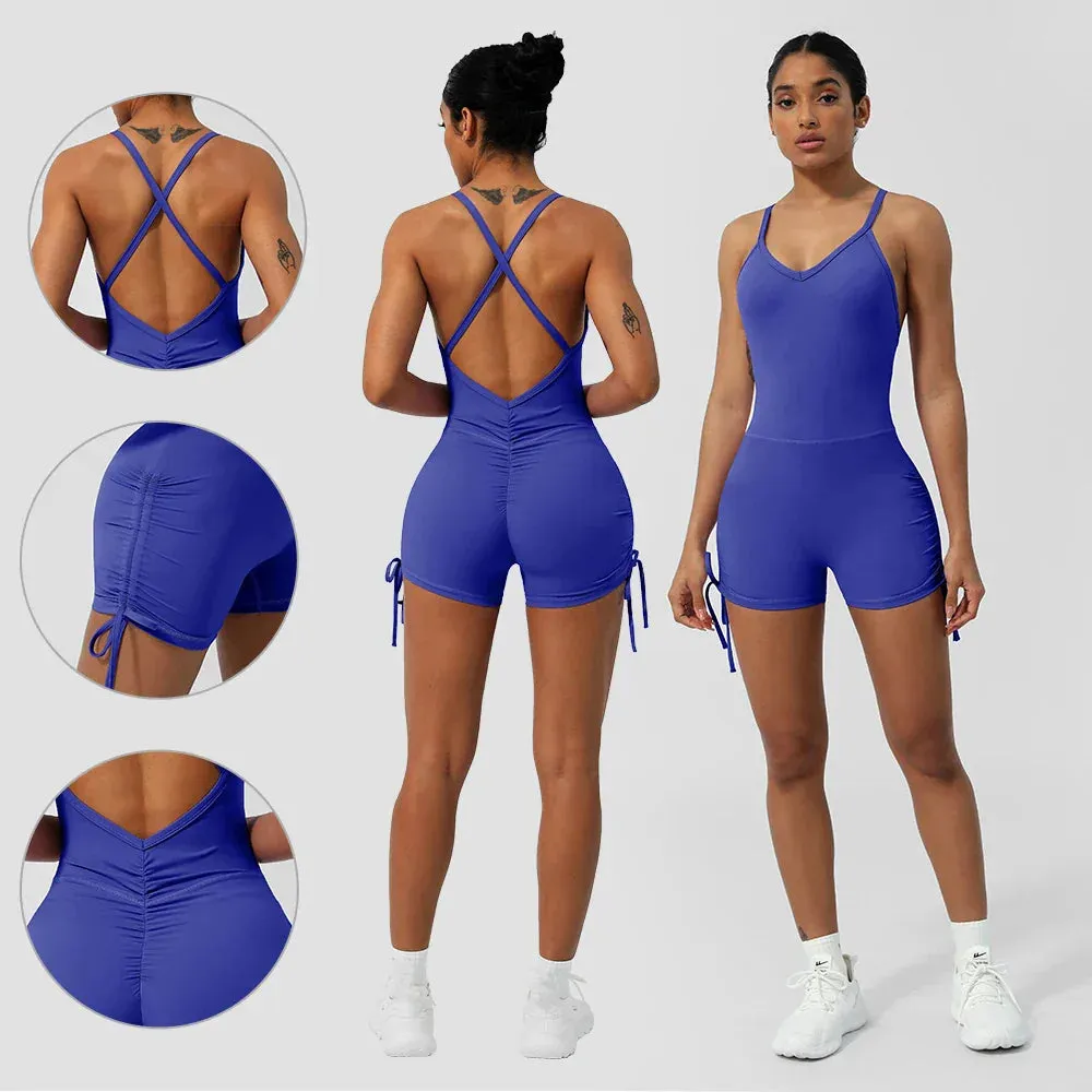 Yoga Jumpsuit Padded Set
