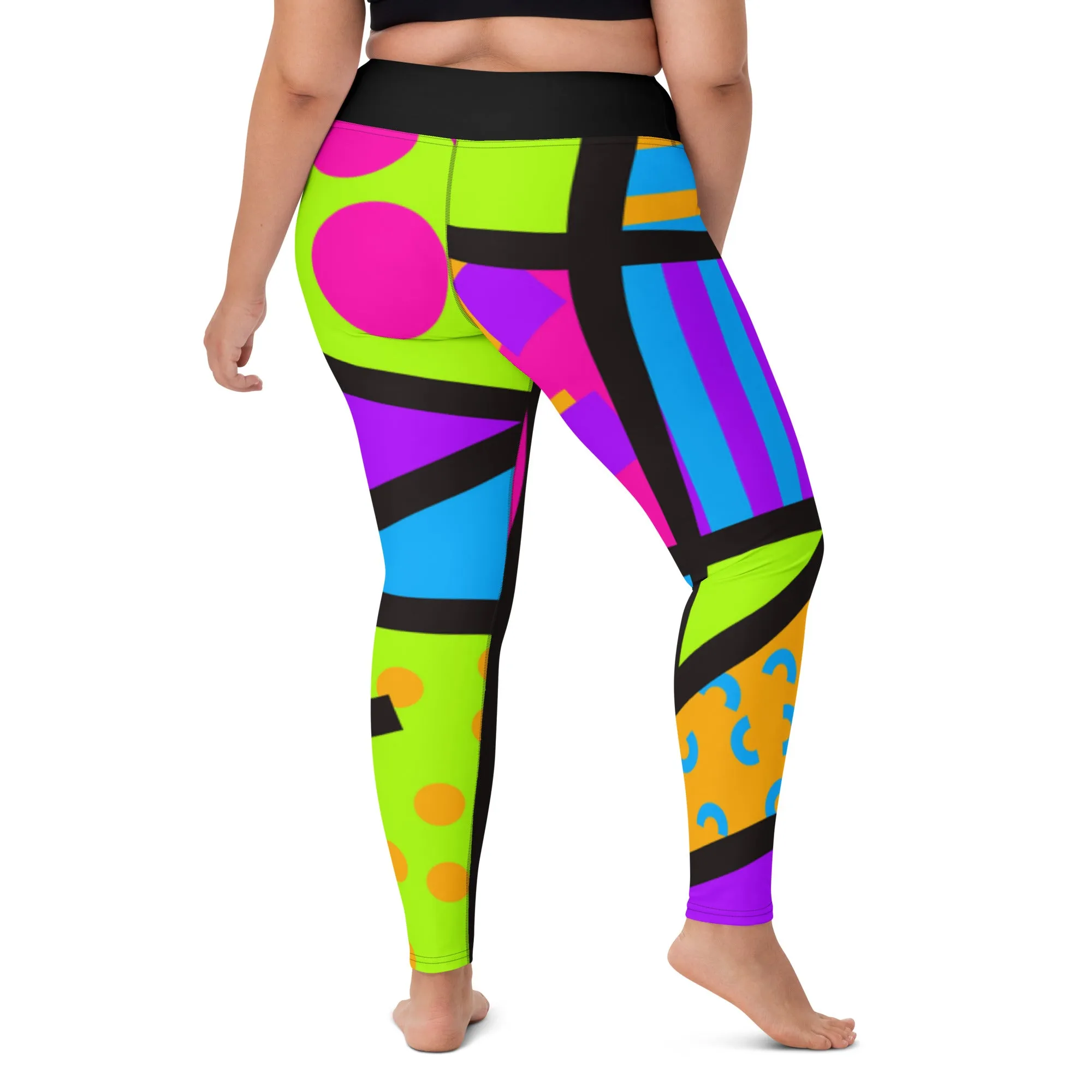 Yoga Leggings, Memphis Harajuku Popsicle