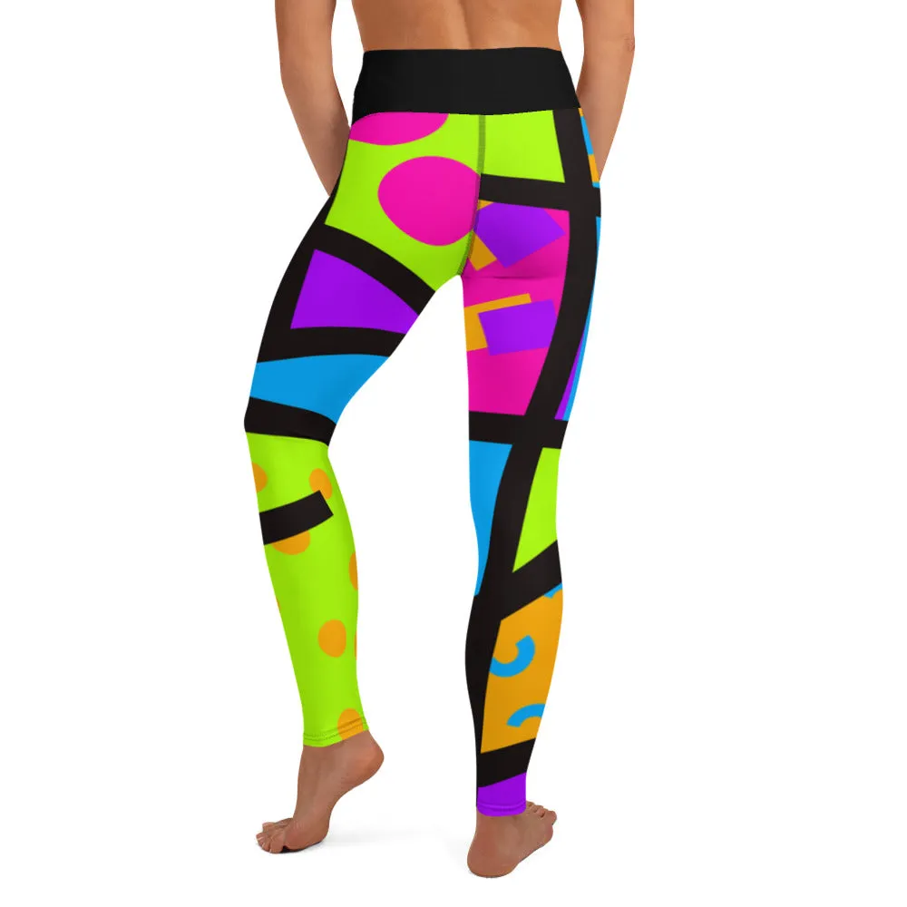 Yoga Leggings, Memphis Harajuku Popsicle