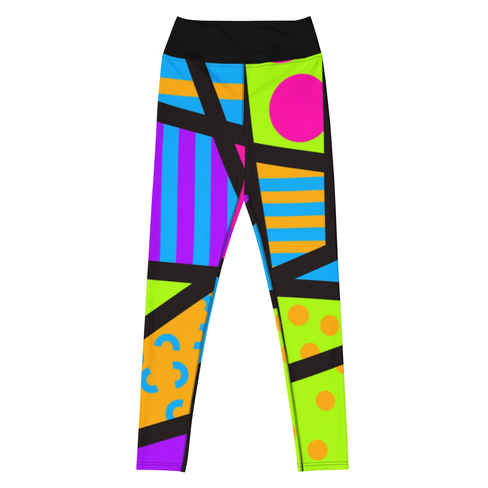 Yoga Leggings, Memphis Harajuku Popsicle