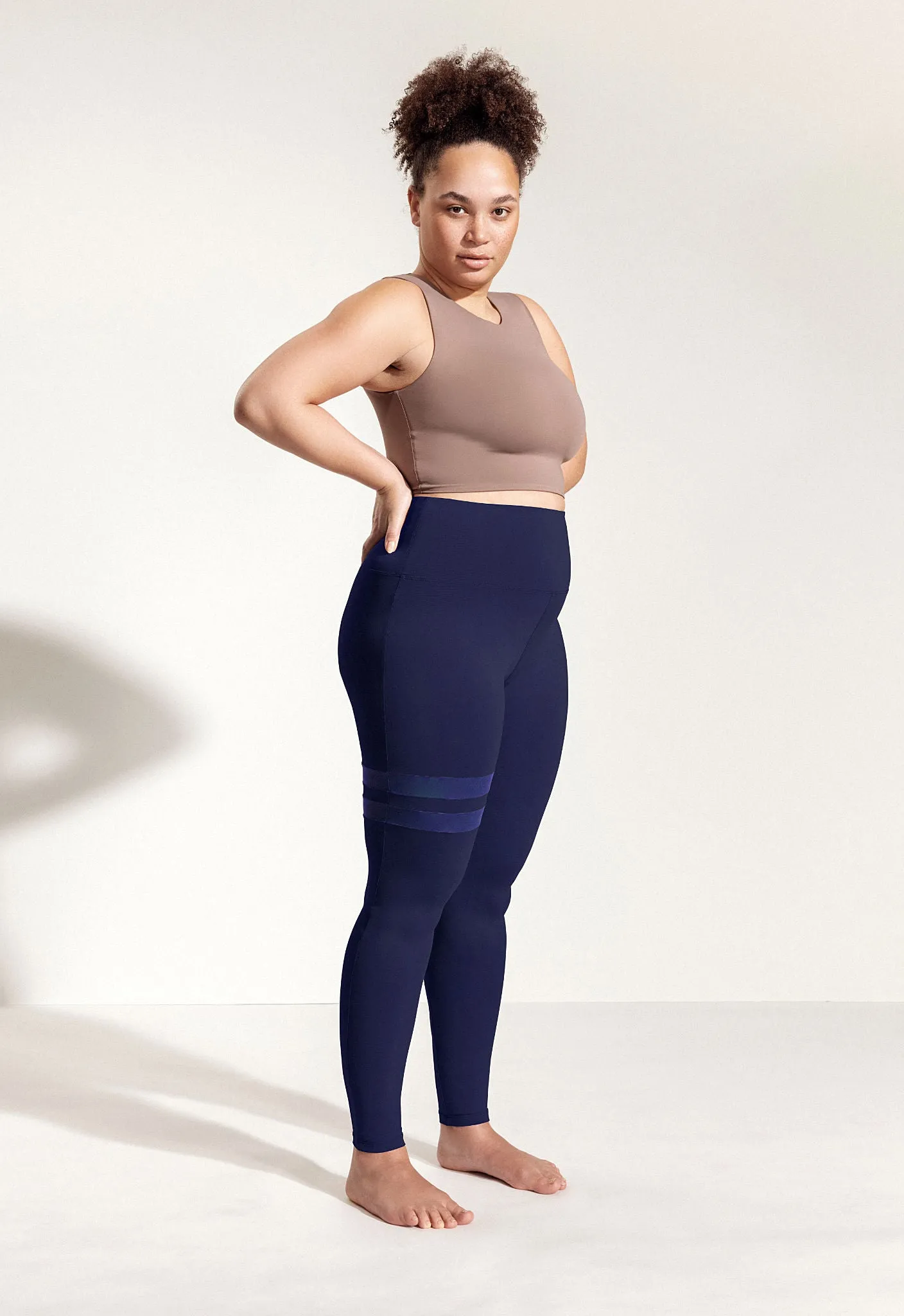 Yoga Oberteil „Amber“ in Beige Braun
