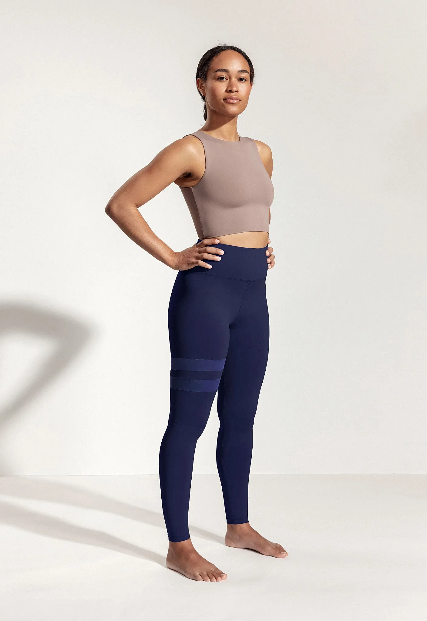 Yoga Oberteil „Amber“ in Beige Braun