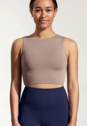 Yoga Oberteil „Amber“ in Beige Braun
