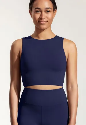 Yoga Top "Amber" in dark blue